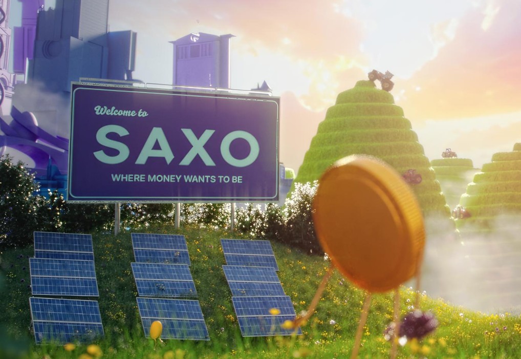 Saxo Bank global branding visual